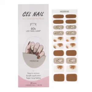 GEL NAIL STRISCE SEMIPERMANENTE FULL WRAPS 182