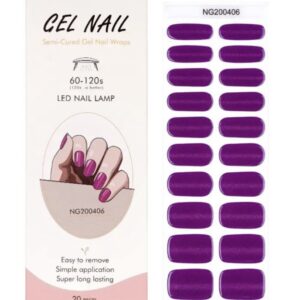 GEL NAIL STRISCE SEMIPERMANENTE FULL WRAPS 406