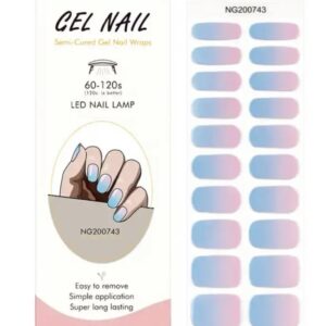 GEL NAIL STRISCE SEMIPERMANENTE FULL WRAPS 743